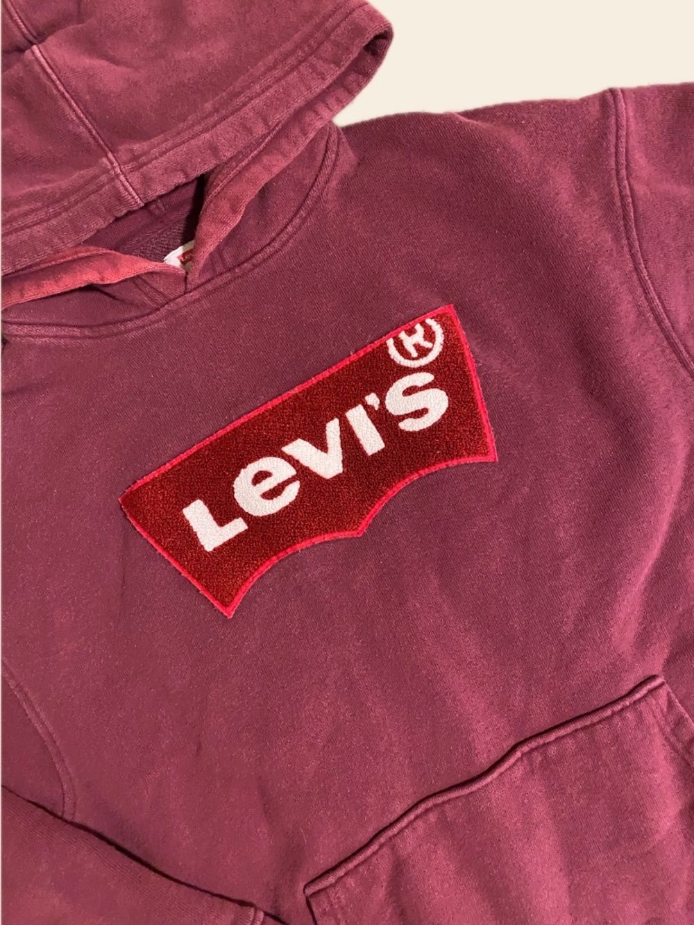 Levis Burgundy Hoodie